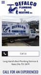 Mobile Screenshot of defalcoplumbing.com